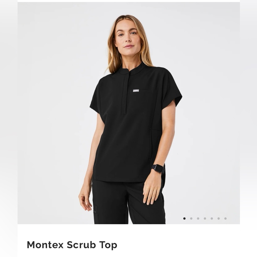 Figs black Montex scrub top- size S- brand new